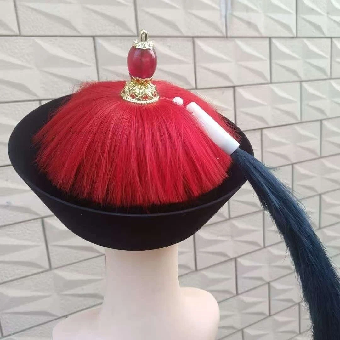 Imperial Emperor Of Film Television Ancient Costume Military Officer Qing Dynasty Official Hat Vinatge Ancient Cosplay Hanfu Hat