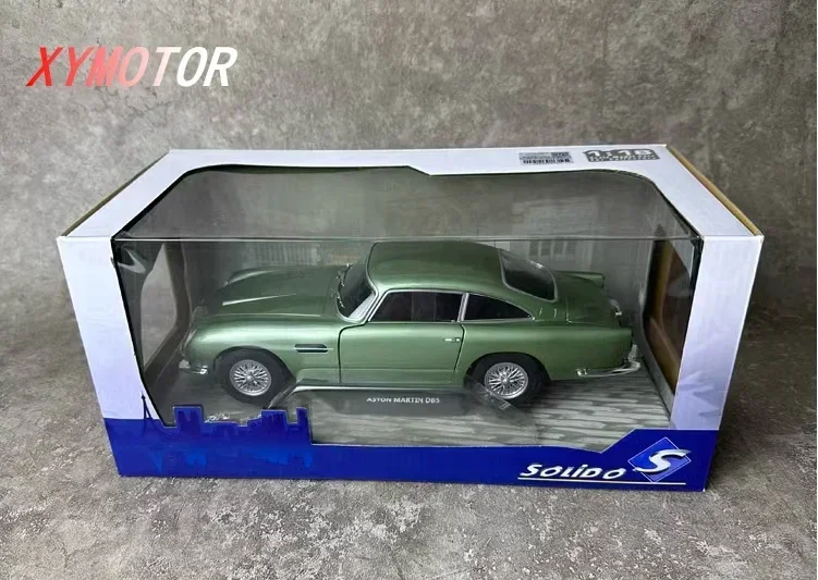 SOLIDO 1:18 For Aston Martin ASTON MARTIN DB5 Alloy Diecast Model Car Kids Toys Birthday Gifts Hobby Display Collection Green