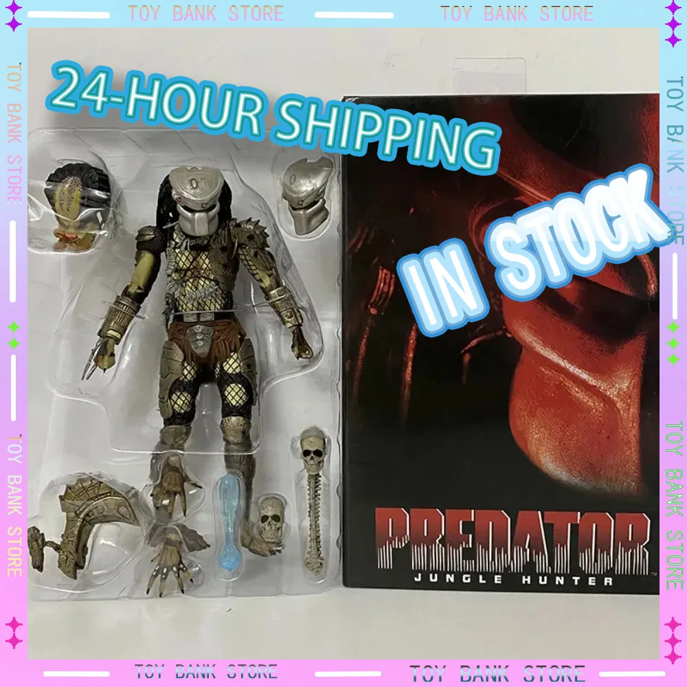 В наличии Alien аниме фигурки NECA Jungle Hunter Хищник фигурка Коллекционная модель украшения дома подвижные игрушки на день рождения