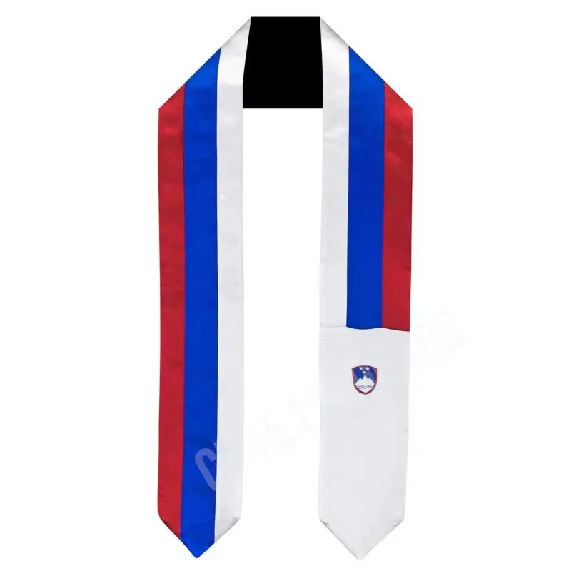 

Шарф с флагом Словении, топ с принтом, выпускной пояс, палантин, аксессуар для международной учебы за рубежом для взрослых, унисекс, вечерние аксессуары