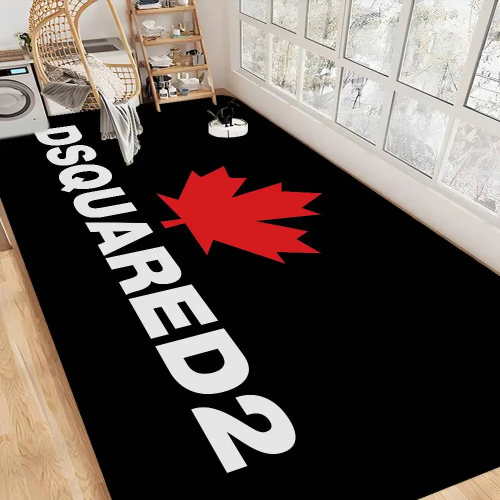 

Classic Fashion LOGO D-Dsquared2 Door Mat Washable Non-Slip Living Room Sofa Chairs Area Mat Kitchen Doormat Area Rug