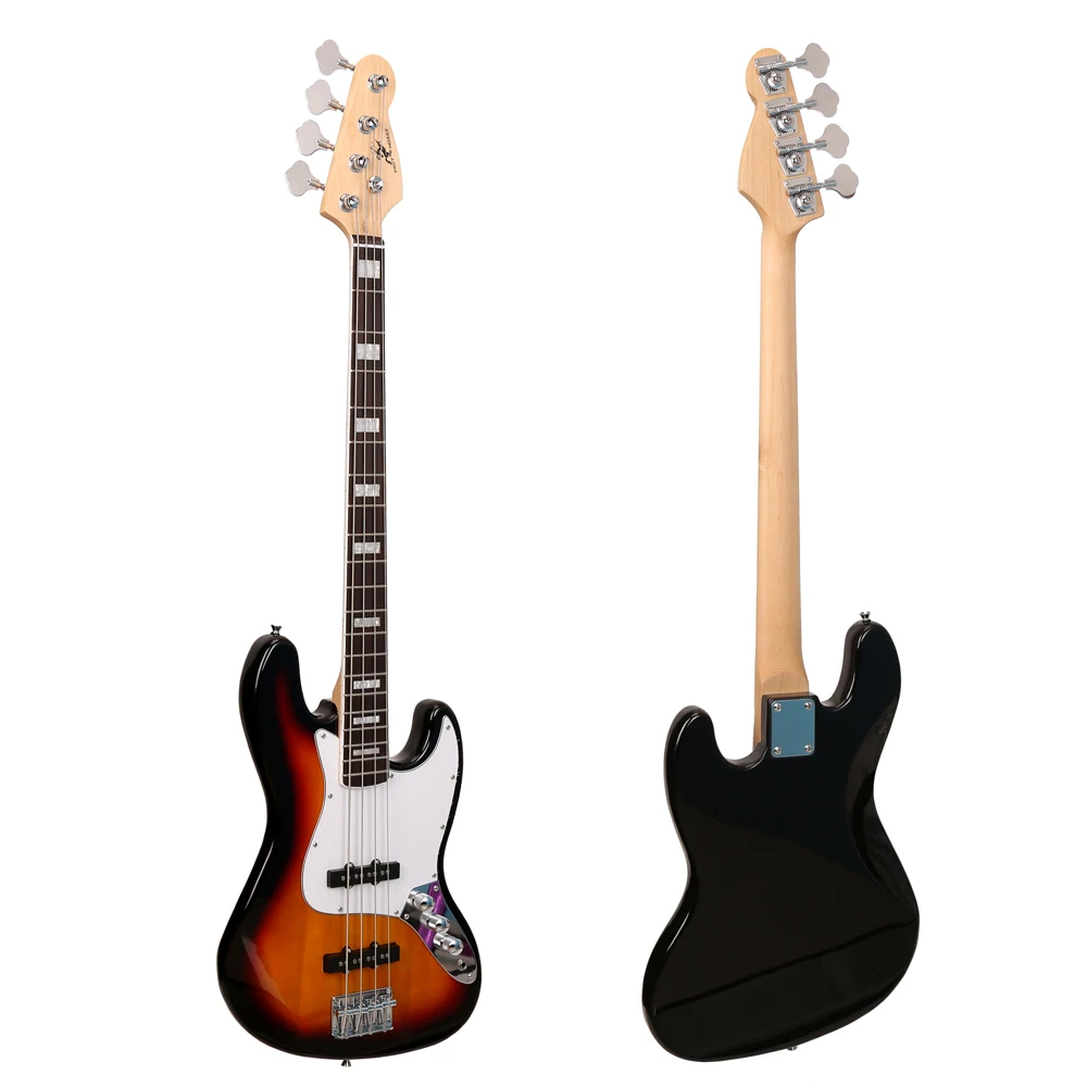 Wholesale Electric Bass Guitar 4 Strings Factory High Quality 34 Inch Bass Guitar OEM Musical Instrument For Sale