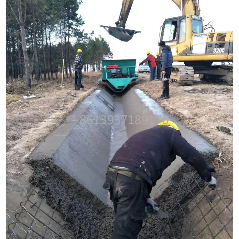 농업용 수로 제작 기계, 조경용 콘크리트 연석 기계