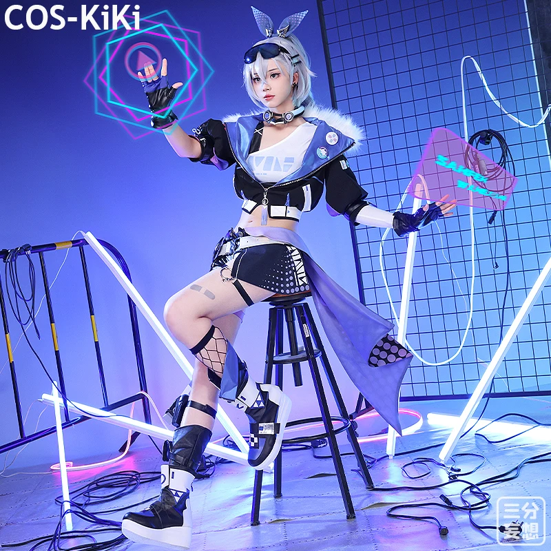 COS-KiKi Honkai: Star Rail Silver Wolf Game Suit Cosplay Costume Sexy Lovely Uniform Halloween Party Role Play Outfit Women