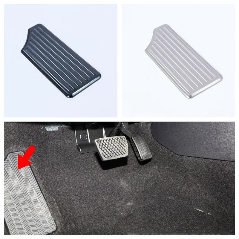 Car Stainless Steel Foot Rest Pedal Pad Cover No Drilling Interior Protection For Honda Civic 10th 2016 2017 2018 2019 2020