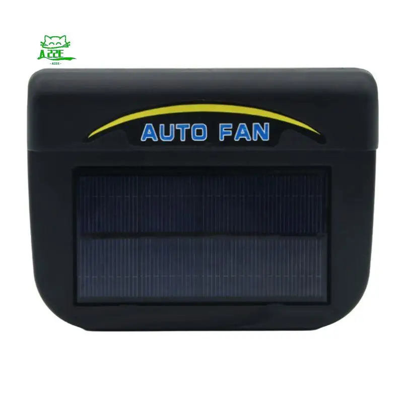 A22E-Car Fan Solar Powered Auto Window Fan Colder Air Vent Cooling Air Circulator With Ventilation Car Solar Cooler Fan