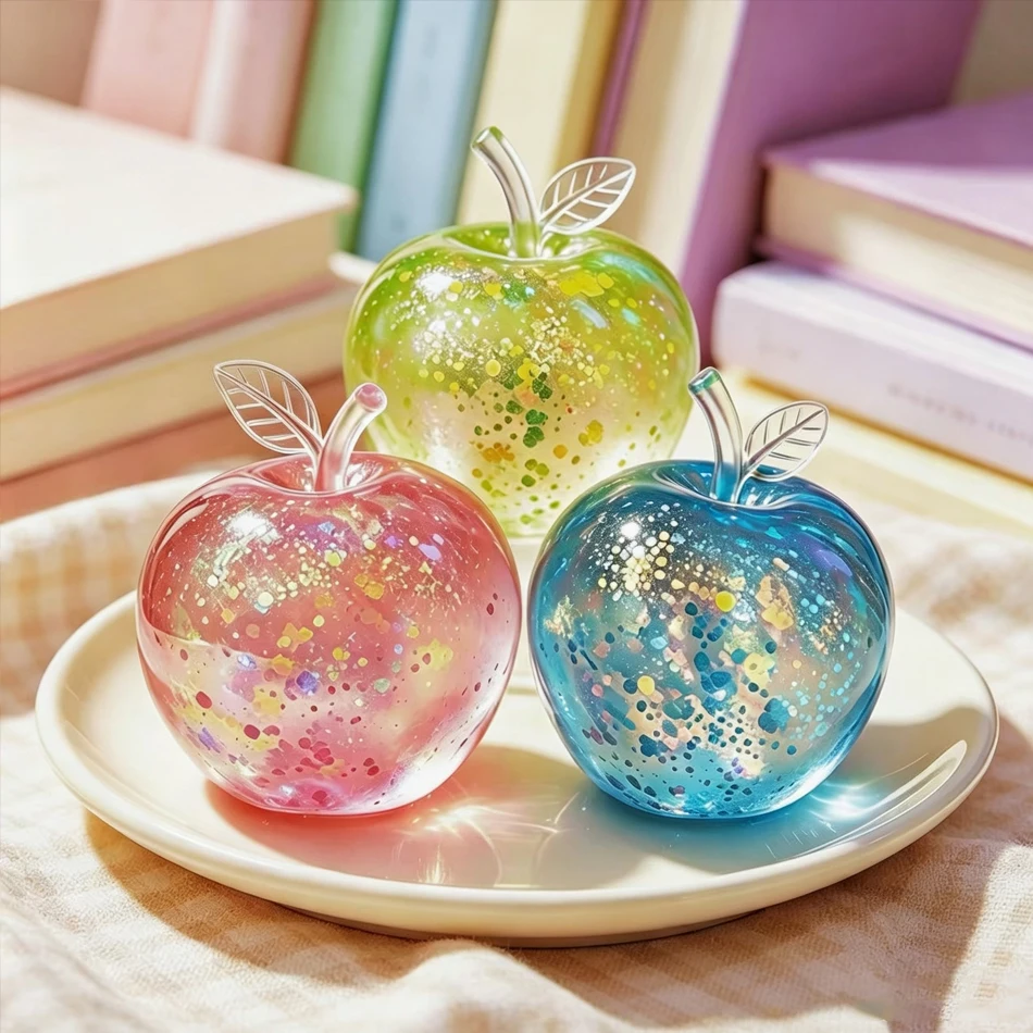 Green Apple Blue Maltose Squishy Toys Anti Stress Sensory Fidgets Toy for ADHD Autism Slow Rebound Squeeze Toy for Adults Kids