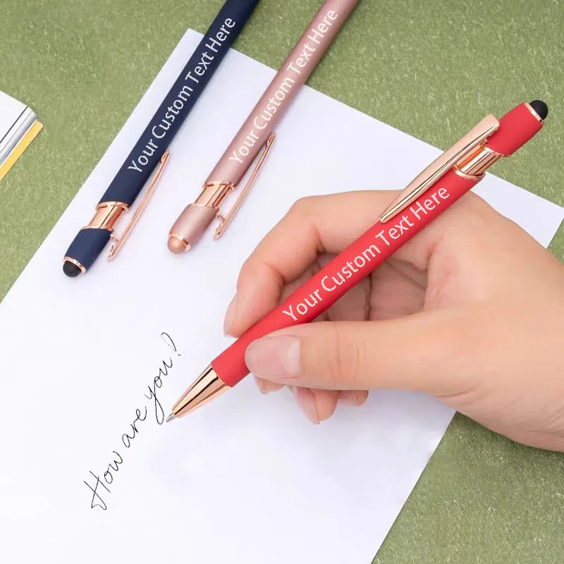 25PCS Personalized Metal Ballpoint Pens Set Customizable Multifunctional Writing Tools for School Office Ideal Gifts Set
