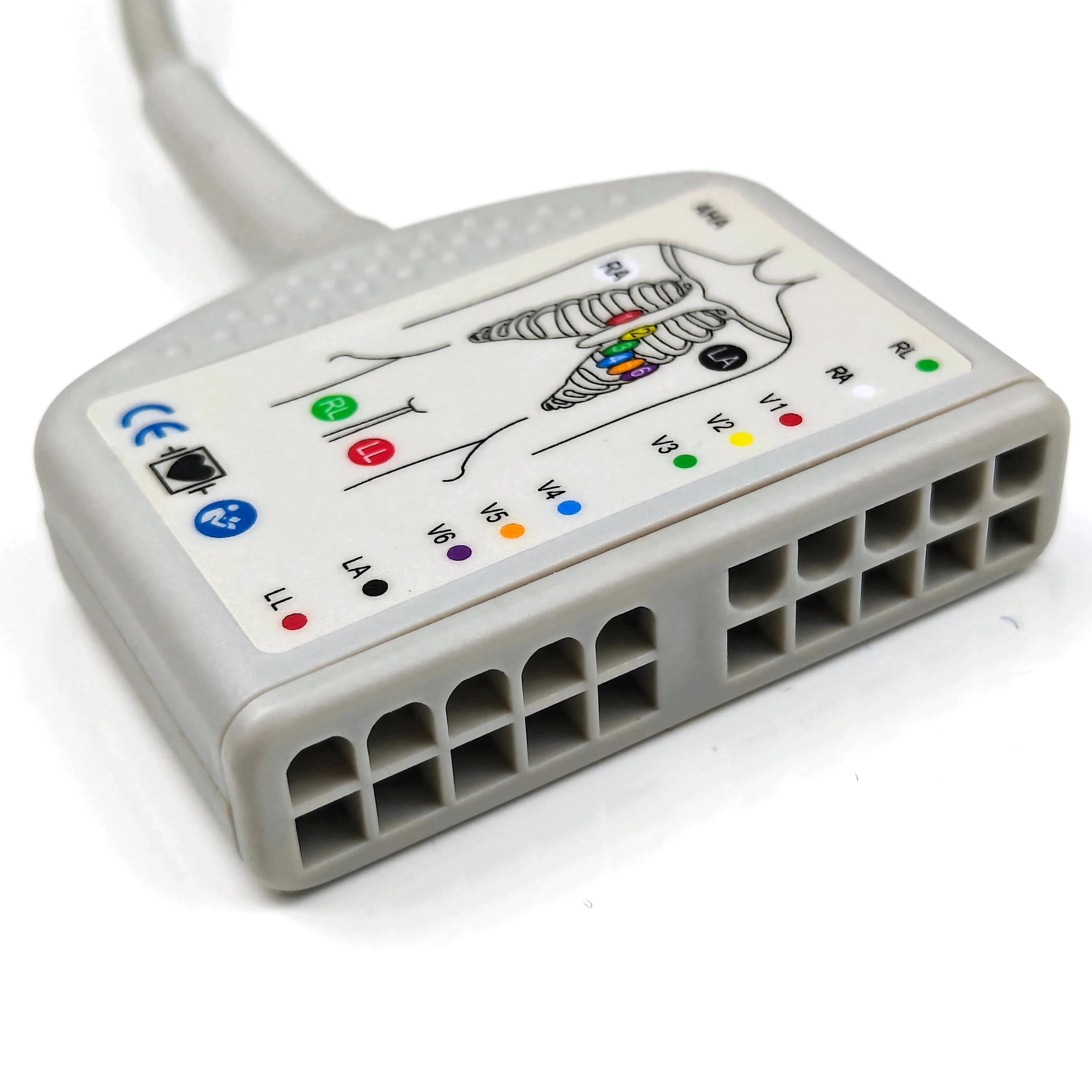 

Med-ical supplies ECG Trunk cable AHA/IEC compatible with Mindray Datascope iMEC Series BeneVision EKG Trunk Cable EV6203
