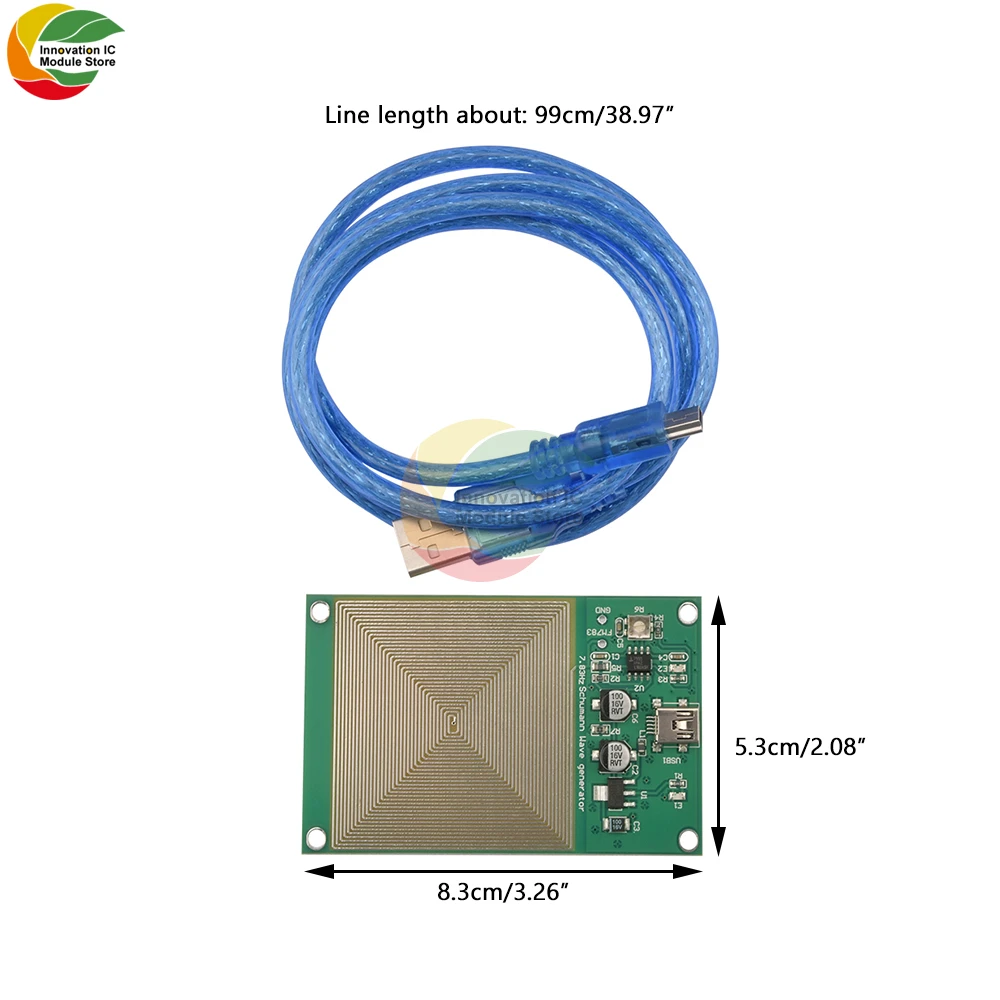 5V 0.1A 7.83Hz FM783 Ultra-low Frequency Pulse Schumann Wave Generator for Improve Sound Sleep Electronic Measuring Instruments