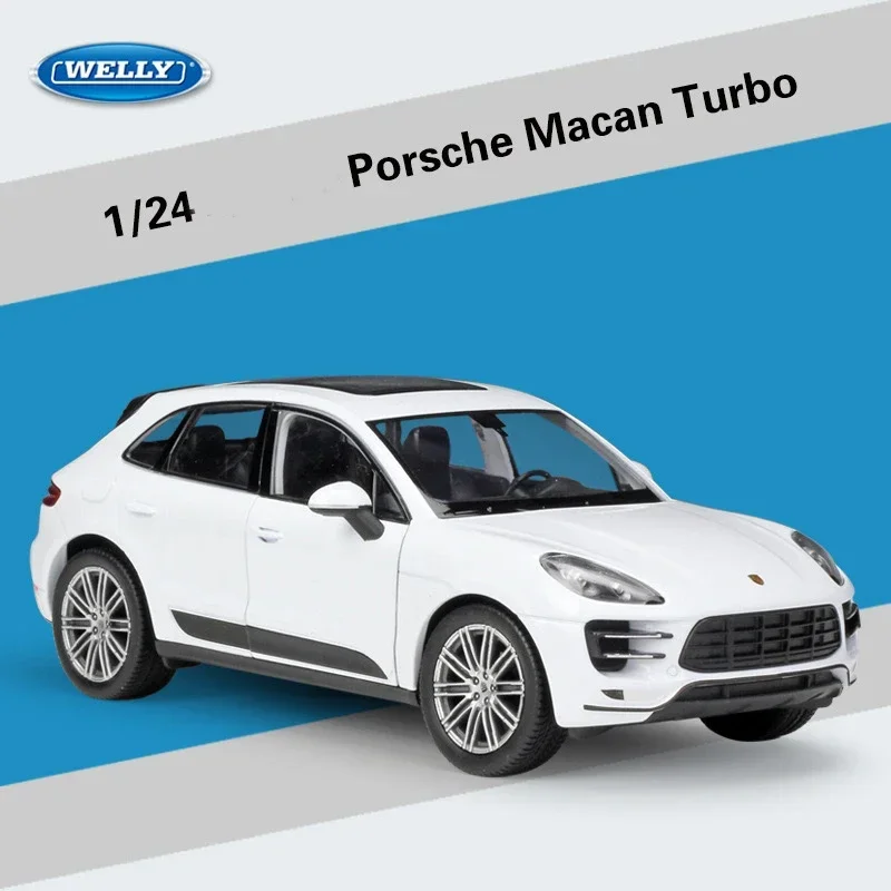 

WELLY 1:24 Porsche Macan Turbo Simulation Alloy Car Model - Suitable for Children's Toys and Collections