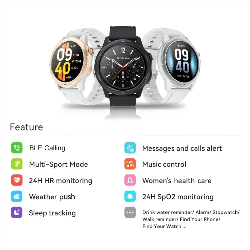 2025 New Call Smart Watches 1.32” Inch 360*360 Custom Dials Sport Men And Woman Fitness Health Sleep Monitor Round Smartwatch