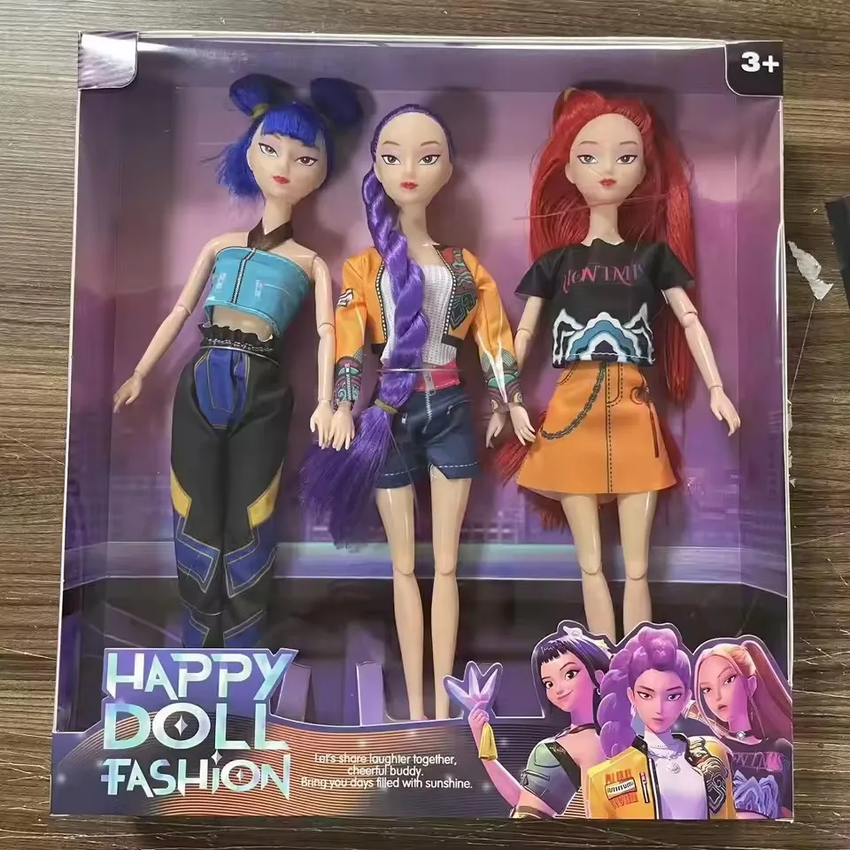 

Охотники на демонов, живая фигурка Kpop, игрушка Rumi Mira Zoey Mira, тематическая песня красочных огней, подарки на день рождения для девочек