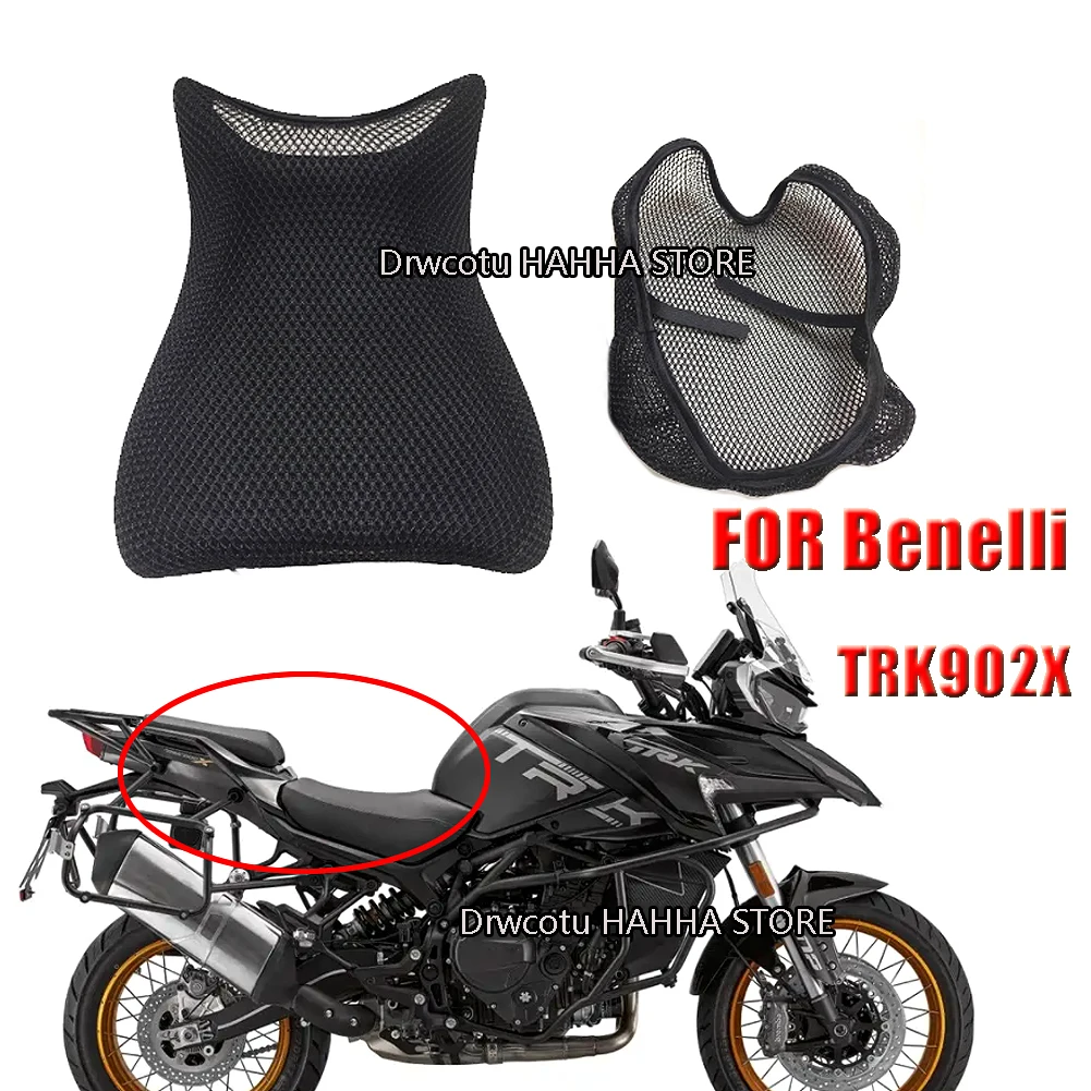 For QJMOTOR SRT900 SRT900SX For Benelli TRK902X 2025 Motorcycle Mesh Heat Insulation Seat Cushion Cover Breathable Protector