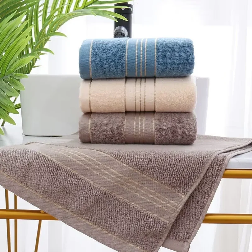 

Skin-Friendly Towel - Strong Water Absorption, Solid Color Universal Towel Suitable for Both Adults & Children