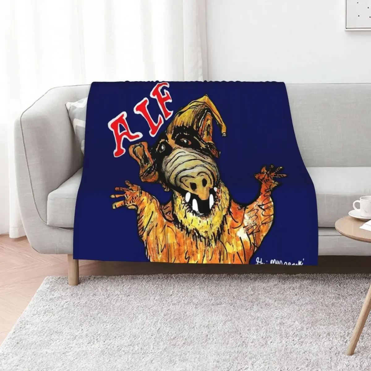 ALF (serie de TV) Septiembre de 22, 1986, a marzo de 24, 1990 manta decorativa de anime, fundas de cama grandes y suaves