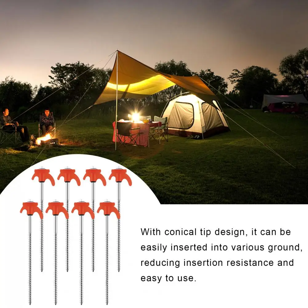 

Heavy-duty Tent Stakes Tent Hex Peg Heavy Duty Steel Tent Stakes Set with Puller Storage Bag Windproof Ground Spikes for Outdoor