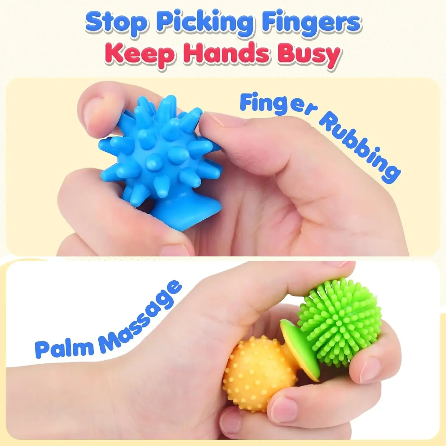 Sensory Fidget Toys,Textured Suction Toys for Autism Kids Calming,Quiet Anxiety Fidgets for Classroom,Gifts Christmas