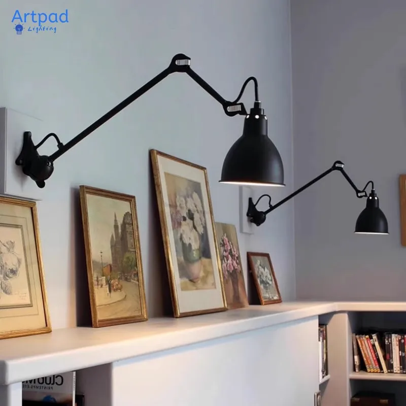 

Modern Wall Lamp European 360 Degree Adjustable Bedside Reading Wall Lights Rotating Arm Restaurant Kitchen Bedroom Home Decor