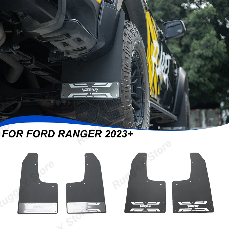 For Ford Ranger Car Front Rear Wheel Wider Mudguard Off-road Exterior Splash Fender Accessories Installation Without Drilling