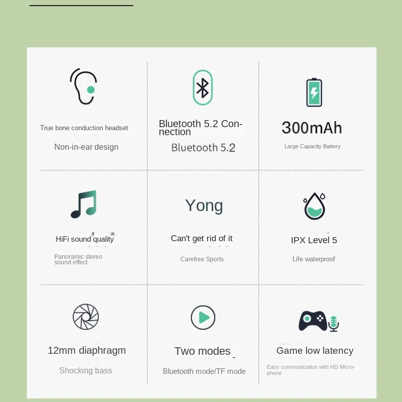 سماعات رأس بلوتوث توصيل عظمي ، حالات سماعات أذن من النوع C ، سماعات أذن ، سماعات أذن للأذن ، جودة عالية ، للبيع