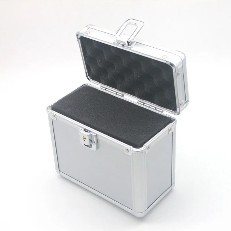 Small Tool Box Mini Aluminum Alloy Toolbox Portable Storage Case Precision Instrument Box Suitcase Impact Resistant With Sponge