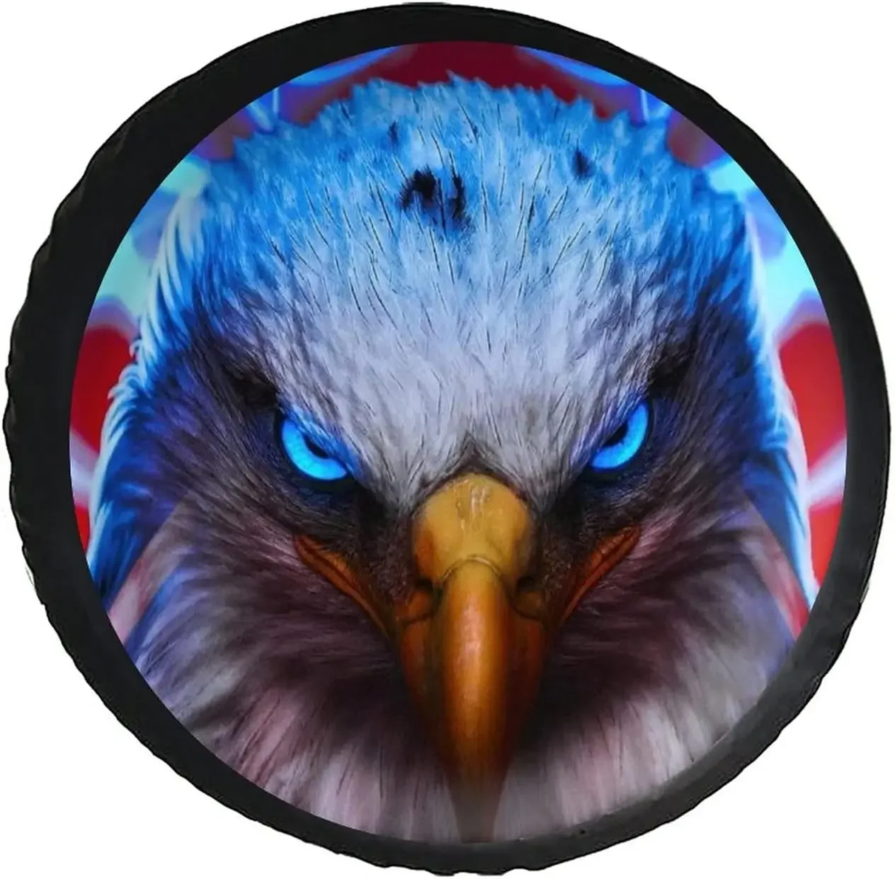 Eagle Car Spare Tire Cover for RV Wheel Covers Protectors Weatherproof Universal Fit for SUV Truck Camper Travel Vehicle