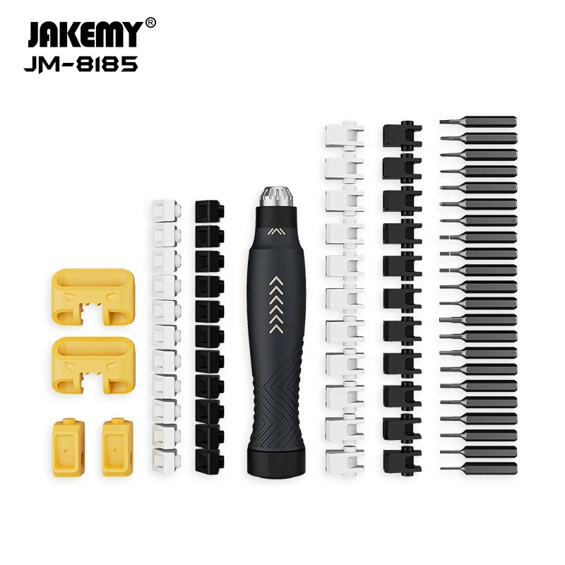 JAKEMY JM-8185 Precision Screwdriver Set Magnetic Phillips Slotted Bits Screw Driver for Mobile Phone Tablet Repair Tools