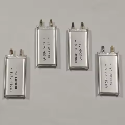 3.7V 450mAh 602040 Polymer Battery Li Po Lithium Batteries for DVR GPS Car Recorder Game Console LED Light Rechargeable Cell