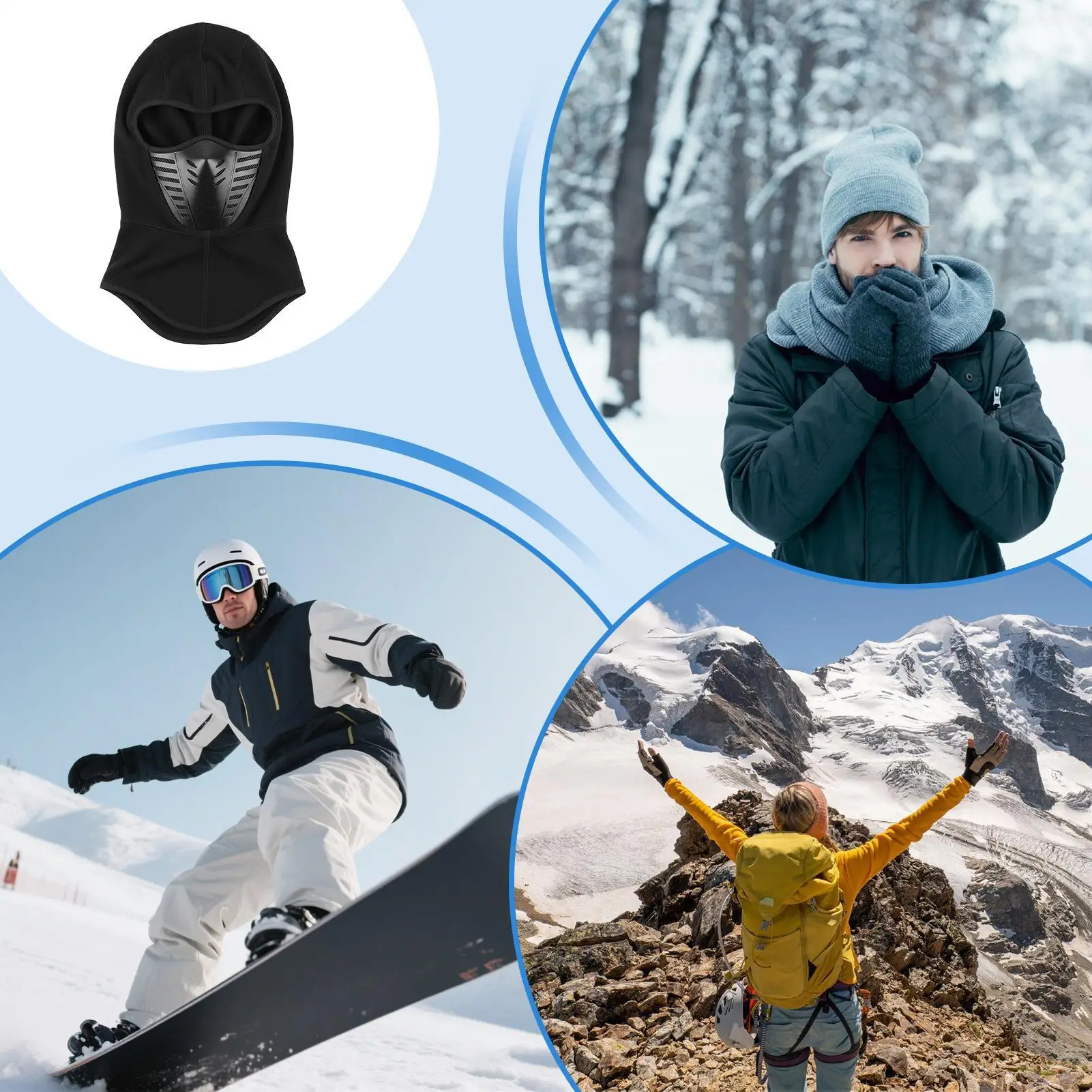 

Чехол для лица для езды на мотоцикле, теплый дышащий защитный шарф для холодной погоды, шарф для мужчин и женщин, зимняя грелка для лица для рыбалки, езды на велосипеде