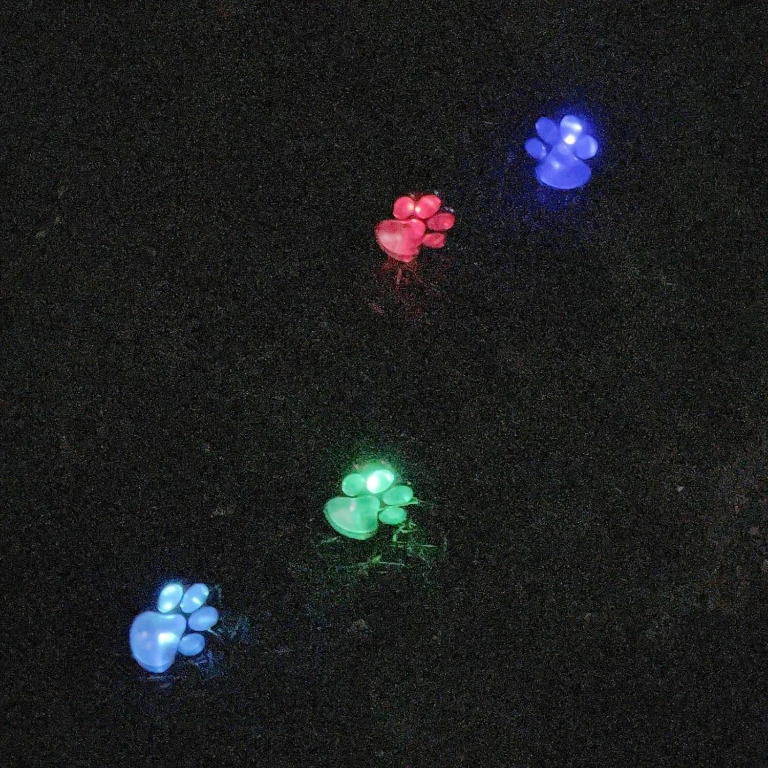 Enchanting, Beautiful and Whimsical Solar Paw Print Animal Lights - Elegant, Charming and Stunning Charm for Garden Pathway - Lo