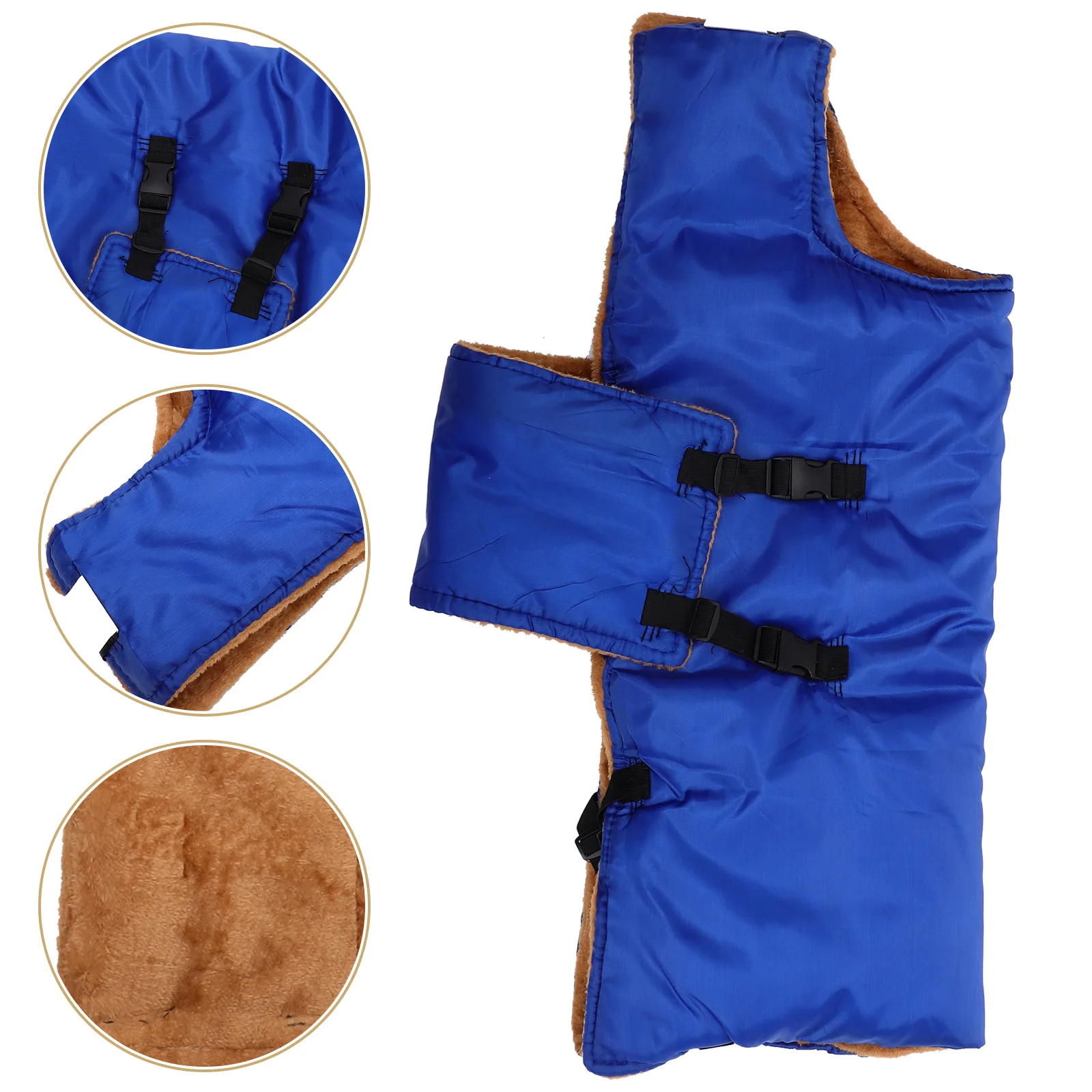 

Sherpa Fleece Blanket Calf Vest Goat Winter Waterproof Warm Coat Lamb Blue Pasture Supplies Women's