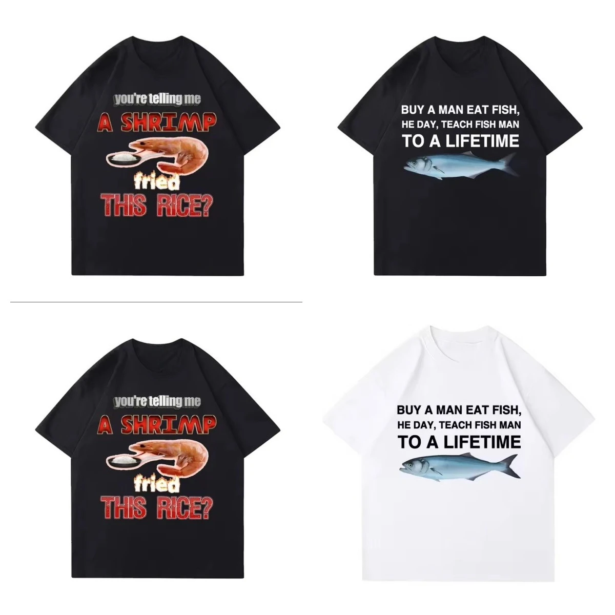 

Тенденция, высокое качество, 100_, чистый хлопок, свободная футболка из чистого хлопка, топ, футболка, мем, унисекс, для мужчин, есть рыба, день, учит, рыба, жизнь, развлечение