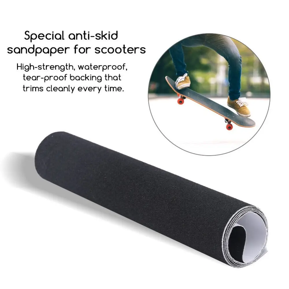 ตกแต่งอุปกรณ์เสริม PVC Longboard Deck Grip Tape สติกเกอร์ Amplas Papan Seluncur