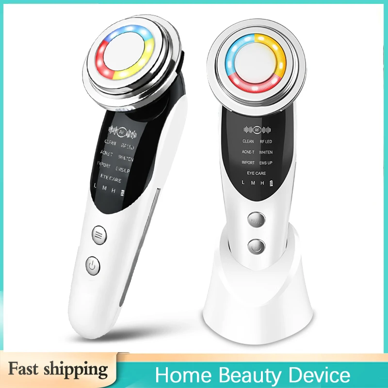 

7 in 1 RF EMS Facial Massager Multifunction Face Lift Firm Device for Skin Rejuvenation Wrinkle Removal Face Beauty