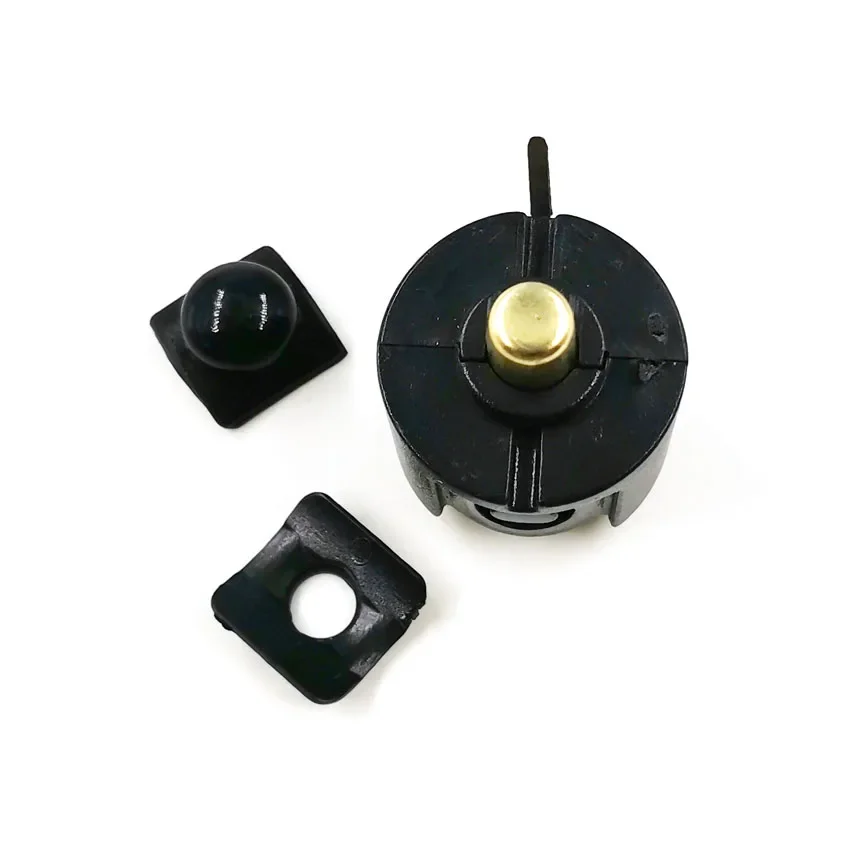 Flashlight 24mm Switch Parts with Charging Port Hole Central Switch Assembly Central Metal Rubber Button Switches