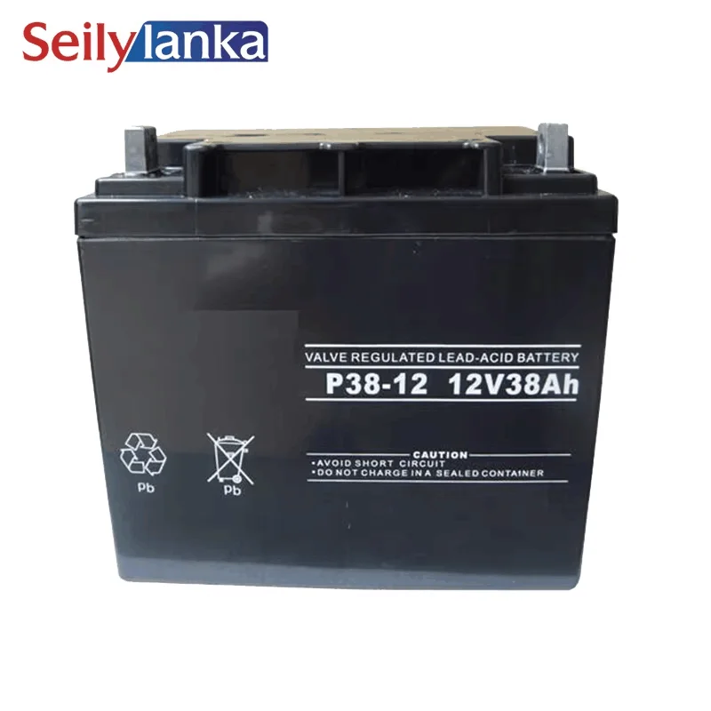 12V 38AH Battery Sealed Storage Batteries Lead Acid Rechargeable Stable performance, good storage Backup Power Supply