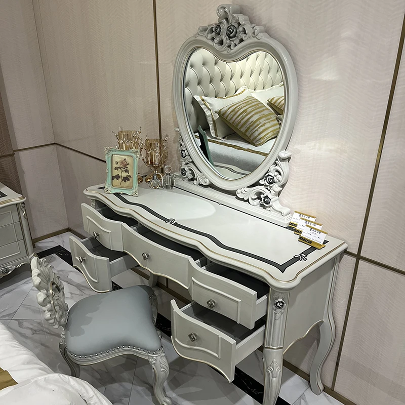 

Modern Storage Makeup Vanity Desk Vintage Decor Cheap Corner Makeup Vanity Desk Europa Mirror Kaptafel Furniture For Bedrooms