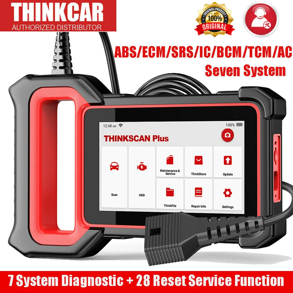 

THINKCAR Thinkscan Plus S7 Professional Diagnostic Tool DPF EPB IMMO Reset Auto Automotive Scan Tools Code Reader Car OBD2 Tools