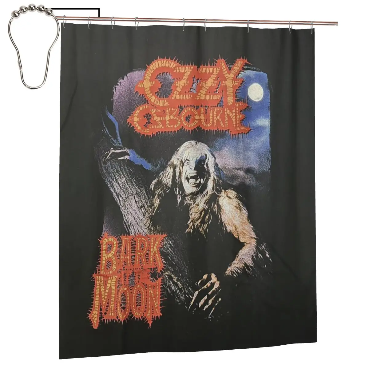 

Мужская шторка для душа Spencer's с изображением Оззи Осборна, полиэстеровая, водонепроницаемая, с крючками