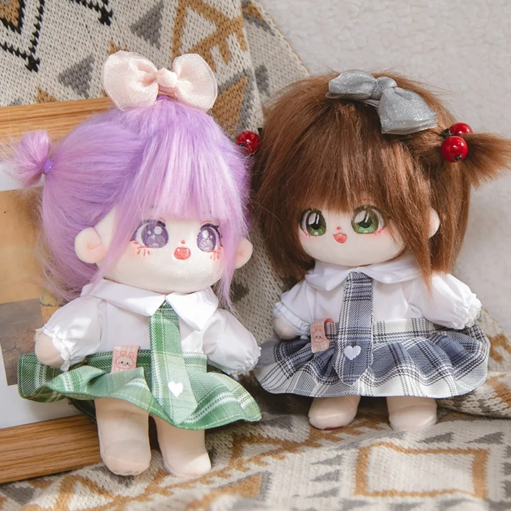 

Плиссированная юбка, 20 см, хлопковая кукольная одежда, заколка для волос с бантом, хлопковая кукольная одежда в стиле Лолиты, кавайная мини-одежда для кукол, детский подарок