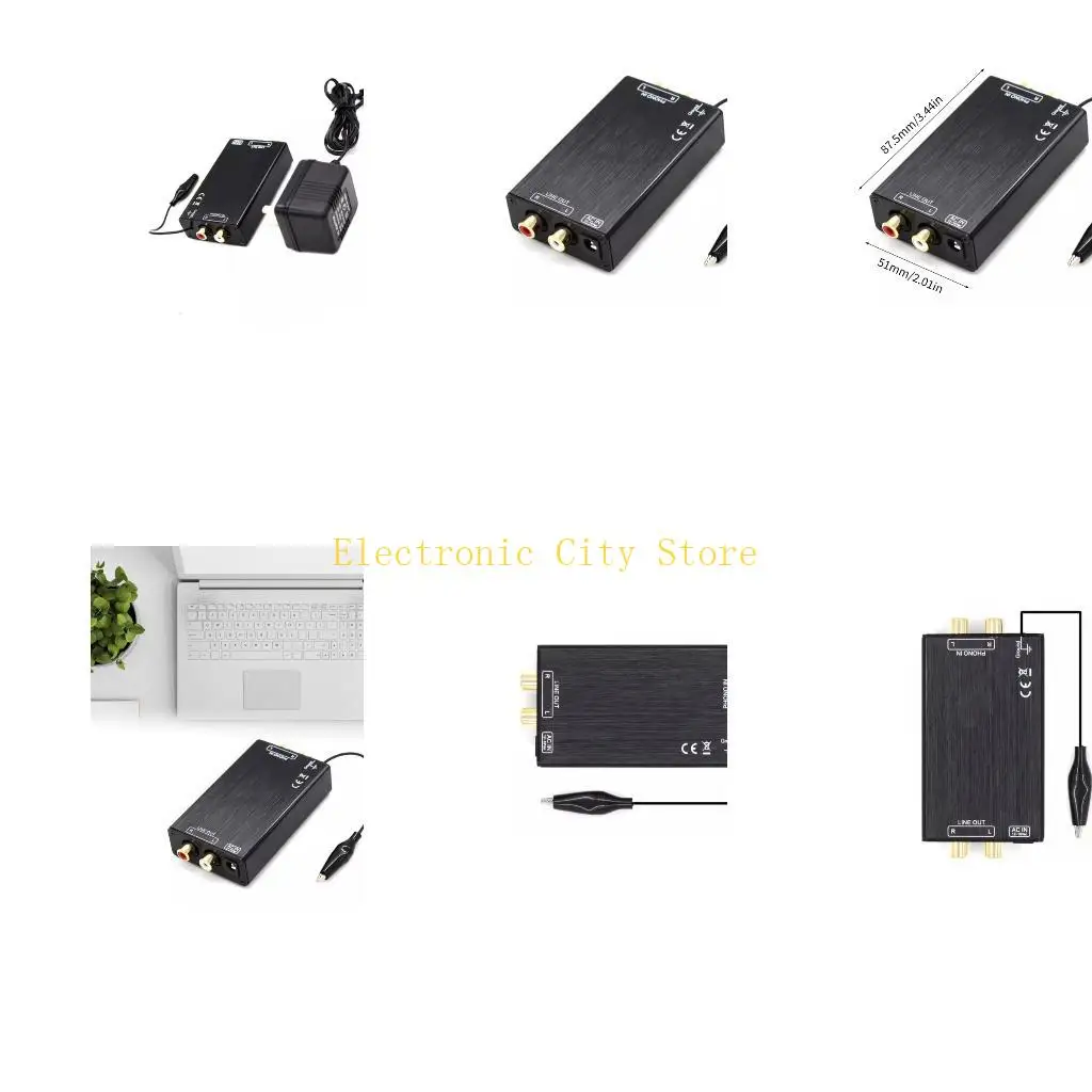 

Stereo Phonograph Phono Preamp Mm Phono Stage Preamp Preamplifier Record Player Turntable 2 Composite Video Port HU8D