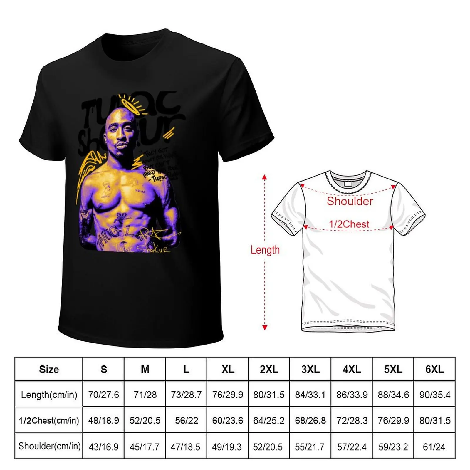 2Pac Tupac Shakur modern streetwear style T-Shirt t shirts for man graphic vintage T-Shirt
