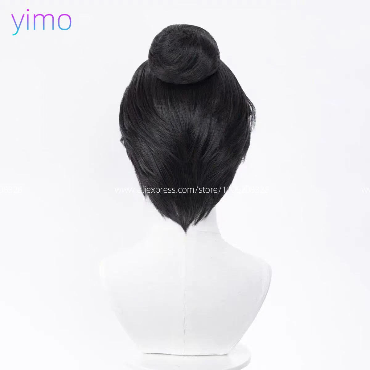 스왈 로우 클라우드 십육색 천국의 봄 코스프레 애니메이션 고대 스타일 가발 블랙