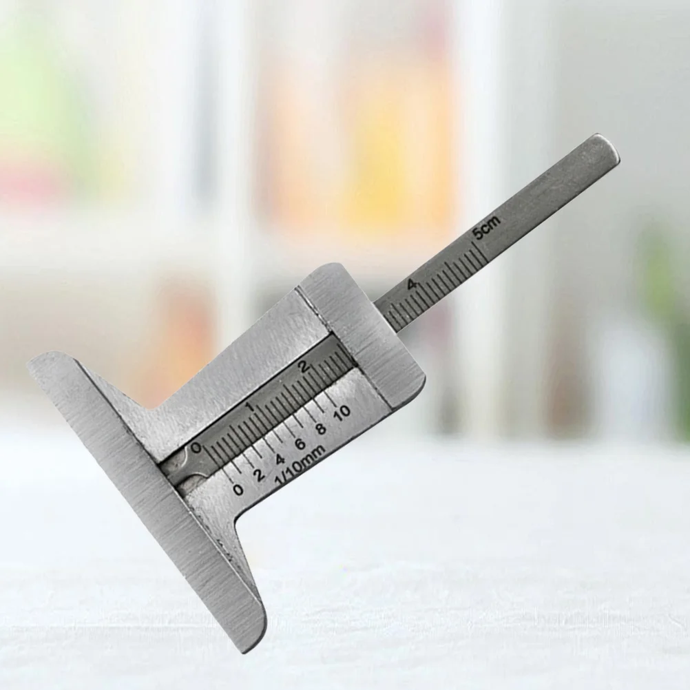 

Tire Tread Depth Gauge 0-50Mm Stainless Steel Tyre Pattern Ruler Wear Resistant Shockproof Tool For Car Suv Motorcycle