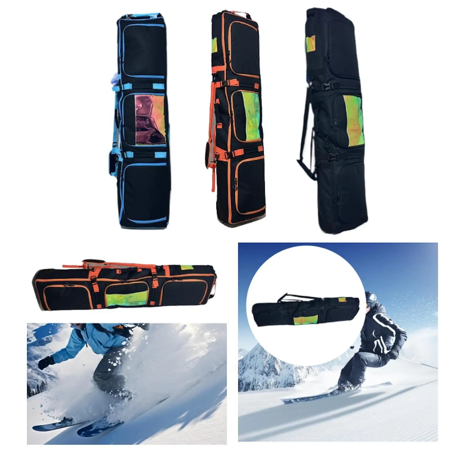 

Snowboard Bag Storage Bag for Adults Heavy Duty Zippers and Buckles Ski Bag
