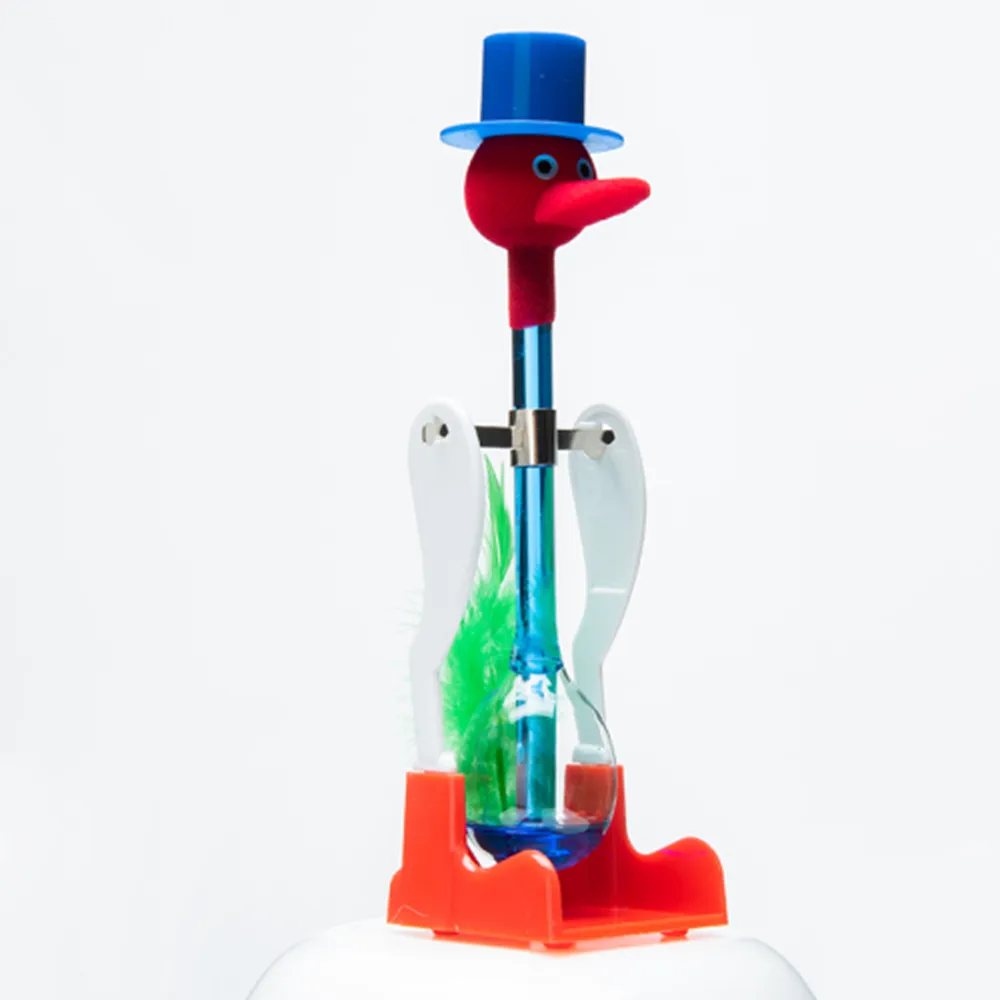 Scienza fisica che beve uccello che cambia colore giocattolo uccello acquatico divertente giocattolo educativo per esperimenti scientifici