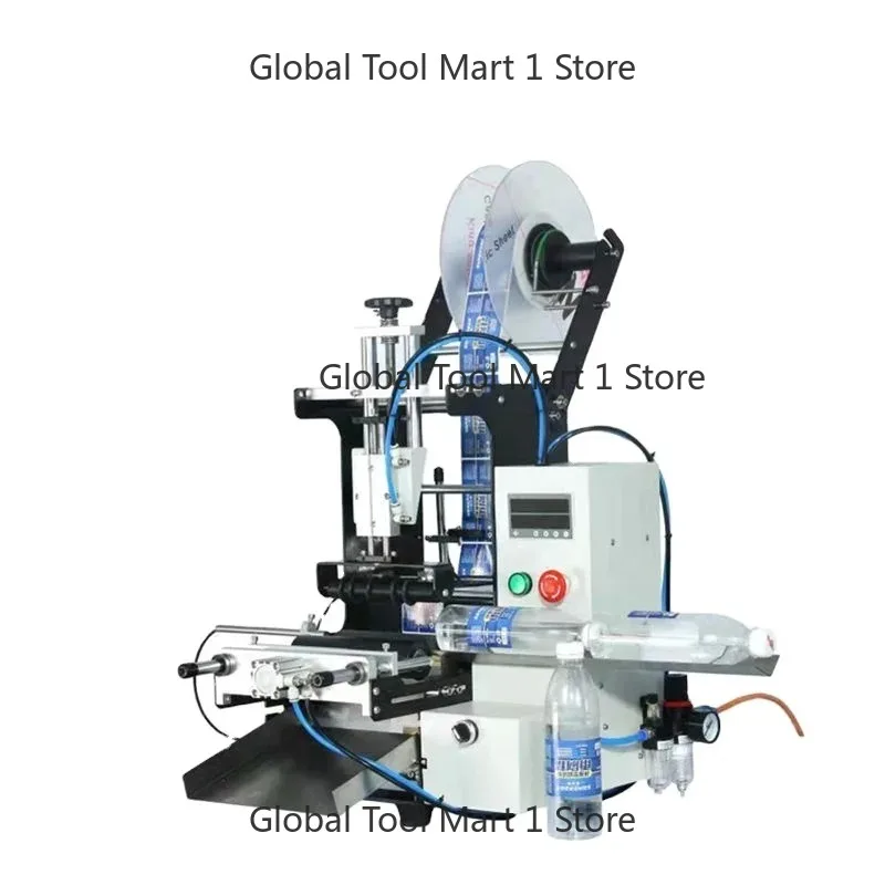 

Semi-Automatic Table-Top Labeling Machine Small Size Labeling Round Bottle Plastic Bottle Glass Bottle Self-Adhesive Labeling