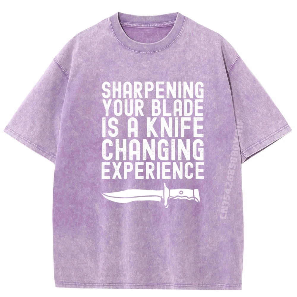 الجرافيك تيز مضحك صانع السكاكين أبي نكتة سكين مبراة مضحك تي شيرت الرجال رسالة غسلها Camiseta