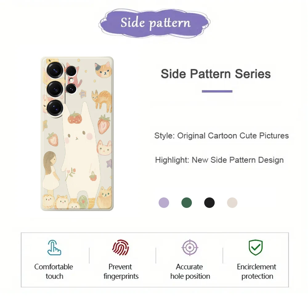 キュートな動物柄スマホケース Samsung Galaxy S25 S24 S23 S22 S21 S20 Ultra Plus S23 FE S21FE S20FE S10 Plus用 シリコンカバー